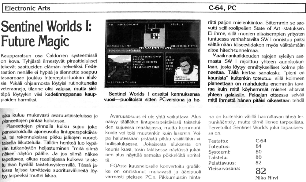 Sentinel Worlds I: Future Magic